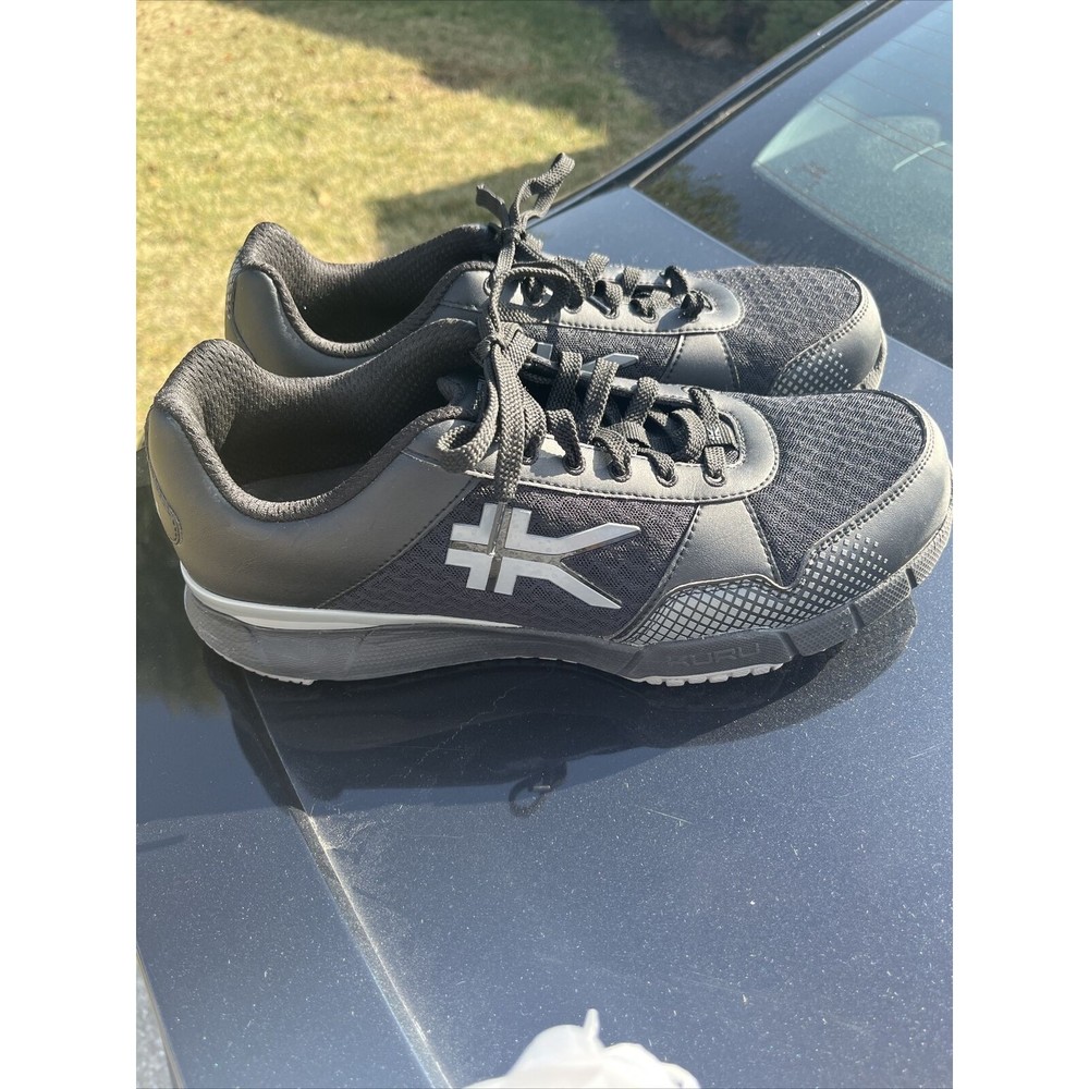 Kuru Quantum Athletic Shoes Mens Sz 10.5 Wide Black Running Walking 101315E
